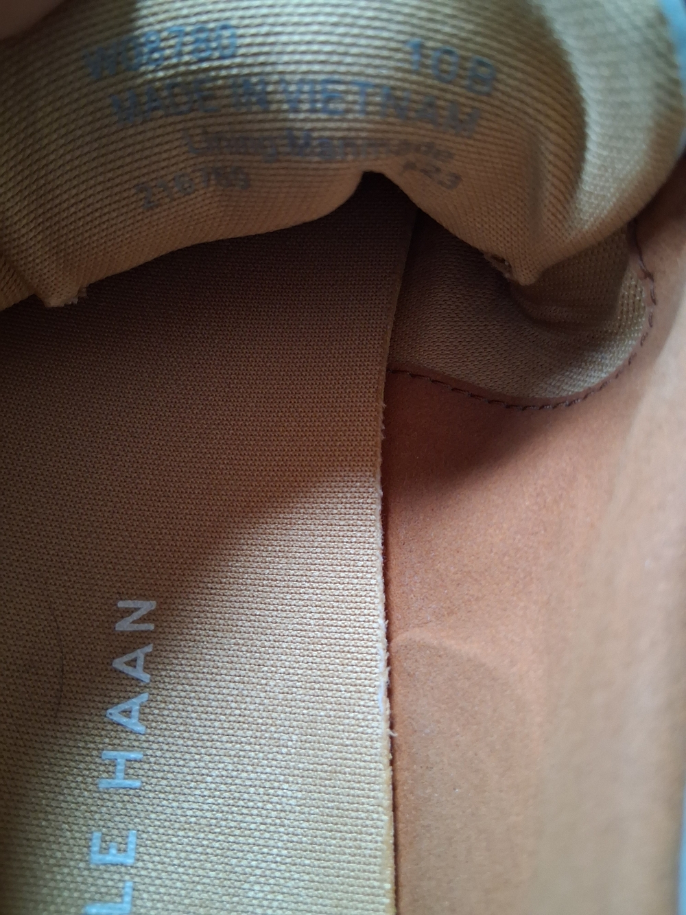 Cole Haan White Leather Sneakers with Brown Interior - Picture 9 of 9